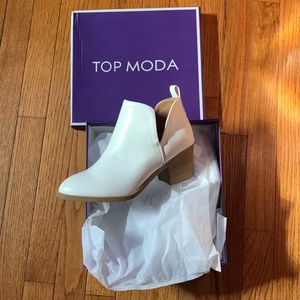 Top Moda Zandra style white size 7